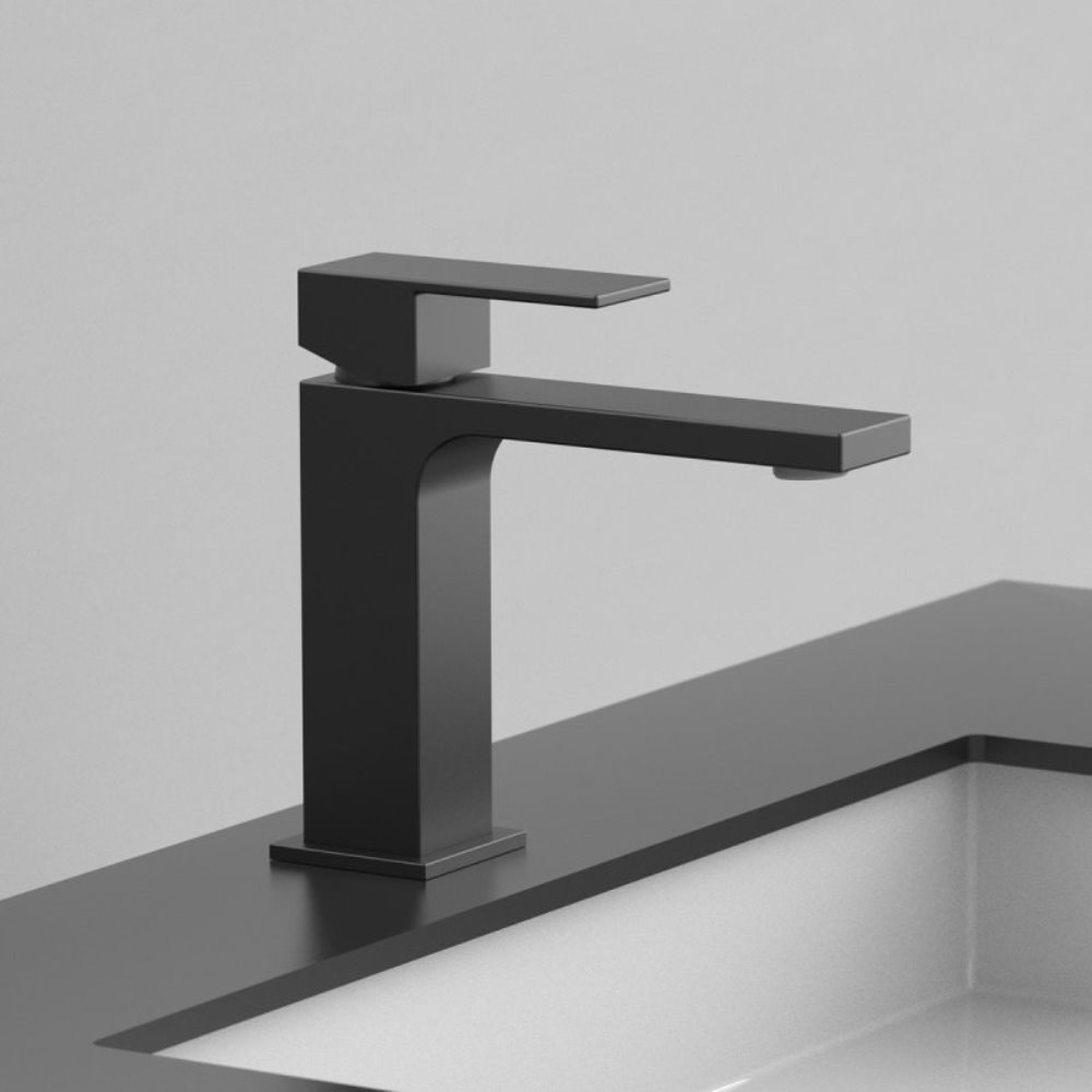 Смеситель для раковины Vincea Cube Черный матовый — изображение 3