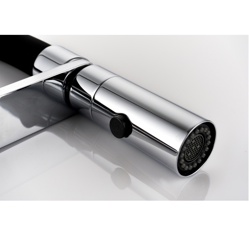Смеситель кухонный Vincea VKF-114 Черный матовый — изображение 3