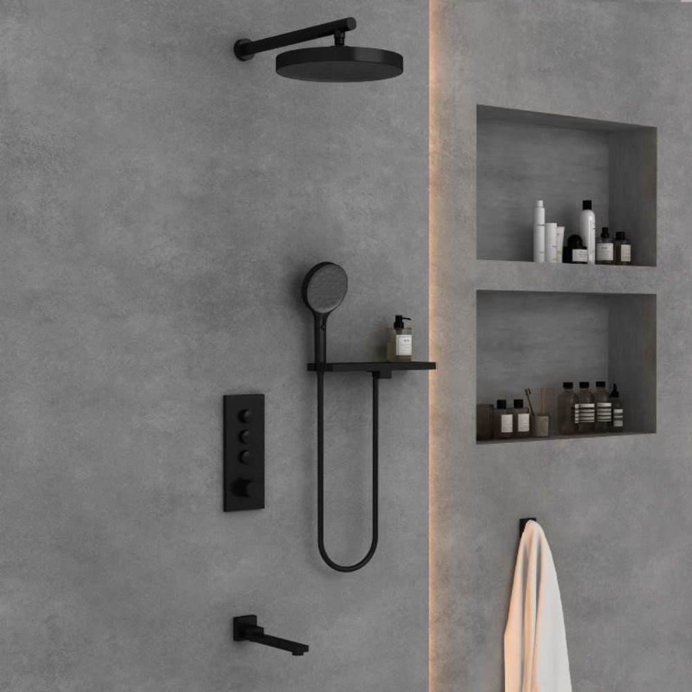 Душевая встройка Vincea Inspire с изливом Черный матовый — изображение 2
