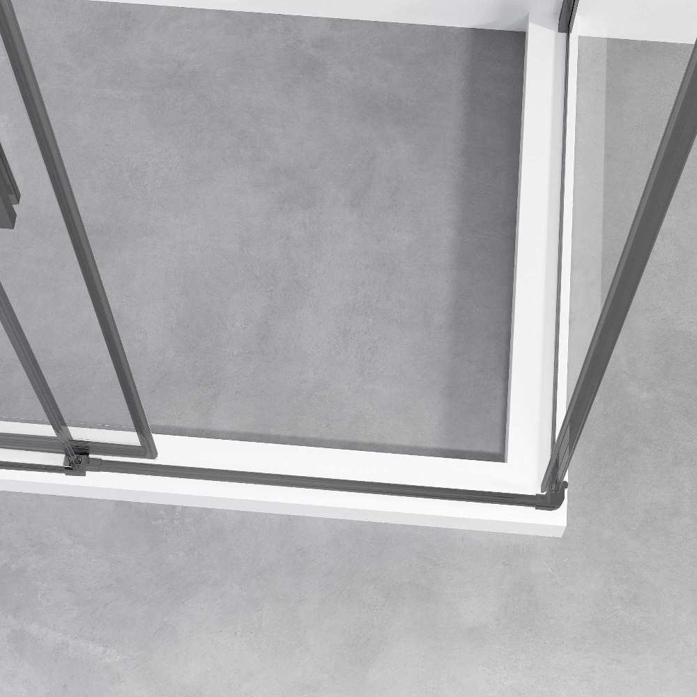 Душевой уголок Vincea Slim-N Вороненая сталь / Прозрачное — изображение 3