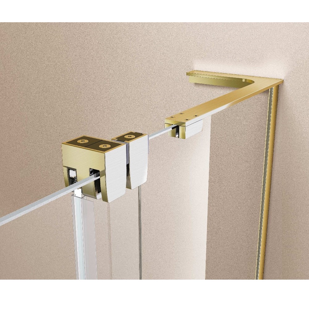 Душевая дверь Vincea Walk-In Золото матовое / Прозрачное — изображение 5