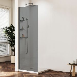 Душевая перегородка Vincea Walk-In Вороненая сталь / Тонированное